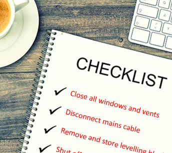 motorhome drive away checklist