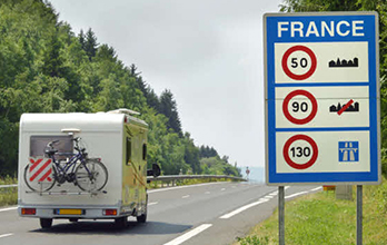 Motorhome driving limits in France