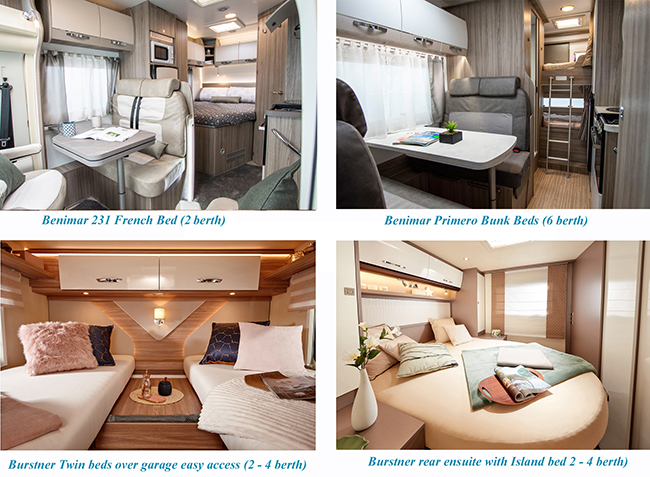 Tips when buying a second hand motorhome - common layouts