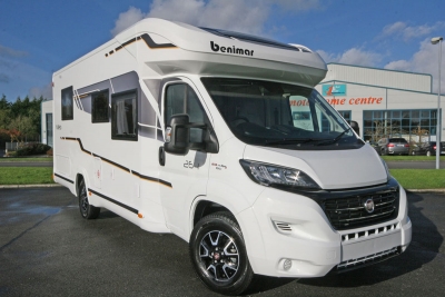 Benimar Mileo 264|Benimar L kitchen|Front lounge|Shower|Rear bedroom and wash area|Two single beds||